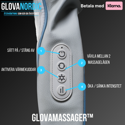 GLOVAMASSAGER™  + GLOVAROLLER™  För Djupknådande träningsmassage och optimal återhämtning