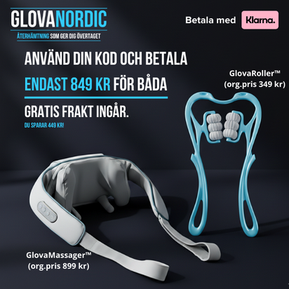GLOVAMASSAGER™  + GLOVAROLLER™  För Djupknådande träningsmassage och optimal återhämtning