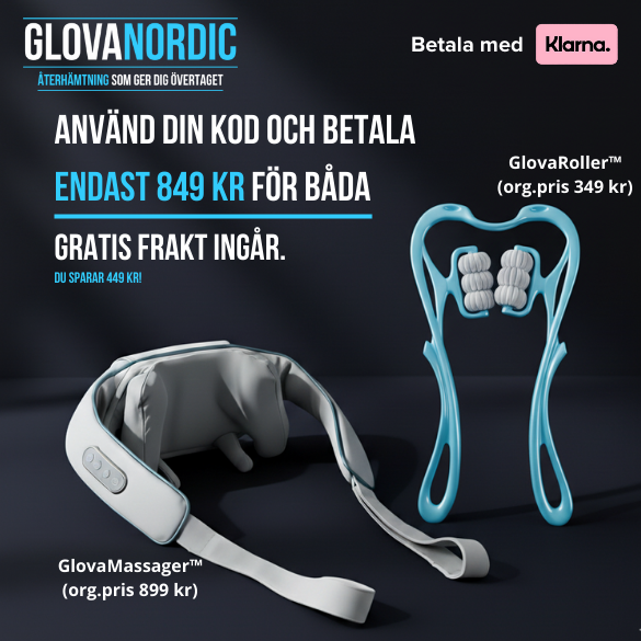 GLOVAMASSAGER™  + GLOVAROLLER™  För Djupknådande träningsmassage och optimal återhämtning